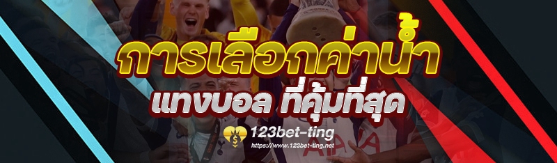 การเลือกค่าน้ำแทงบอล ที่คุ้มที่สุด